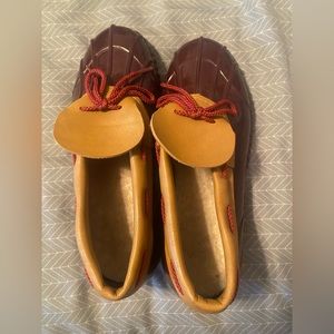 Brown and Tan loafer duck shoes